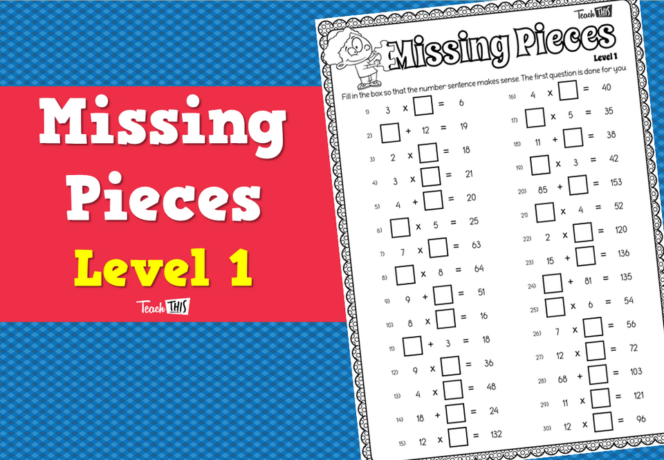 Missing Pieces- Level 1