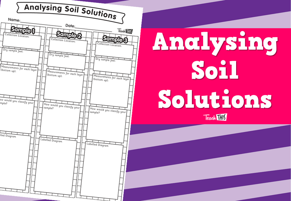 Analysing Soil Solutions - Worksheet
