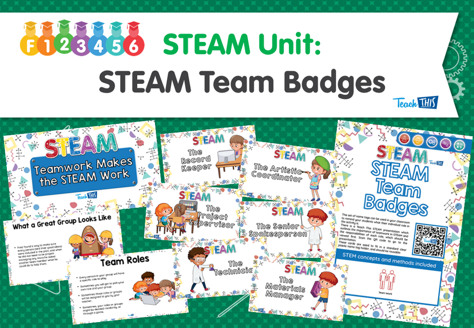 STEAM Unit: STEAM Team Badges