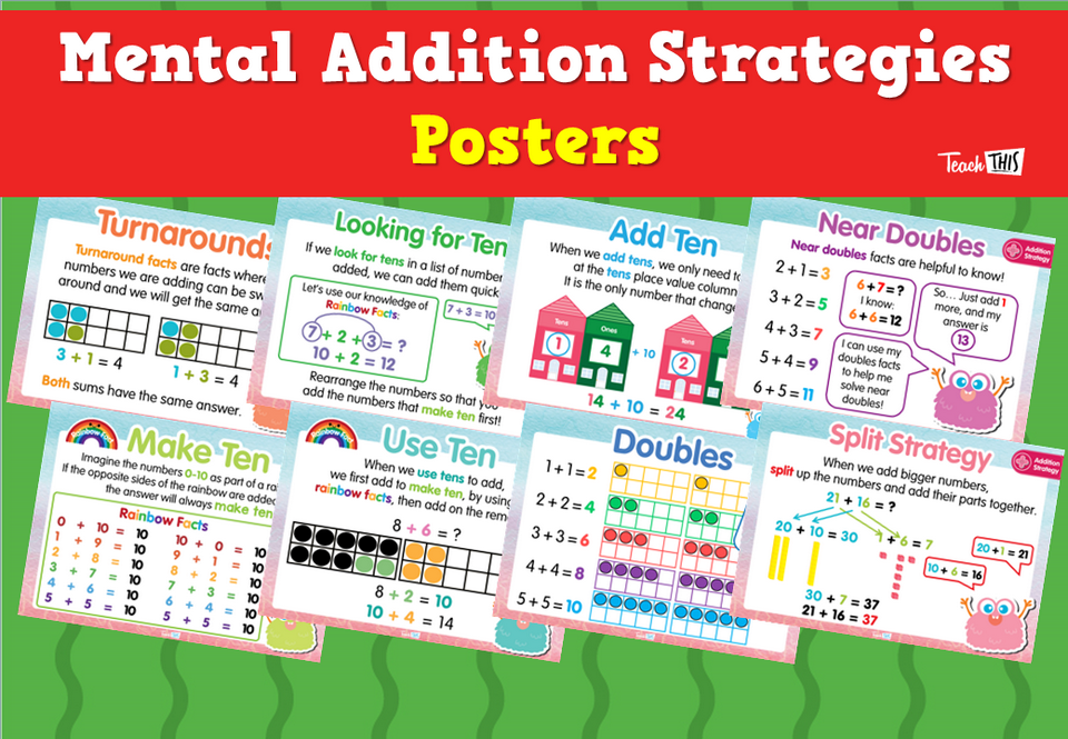 Mental Addition Strategies Posters