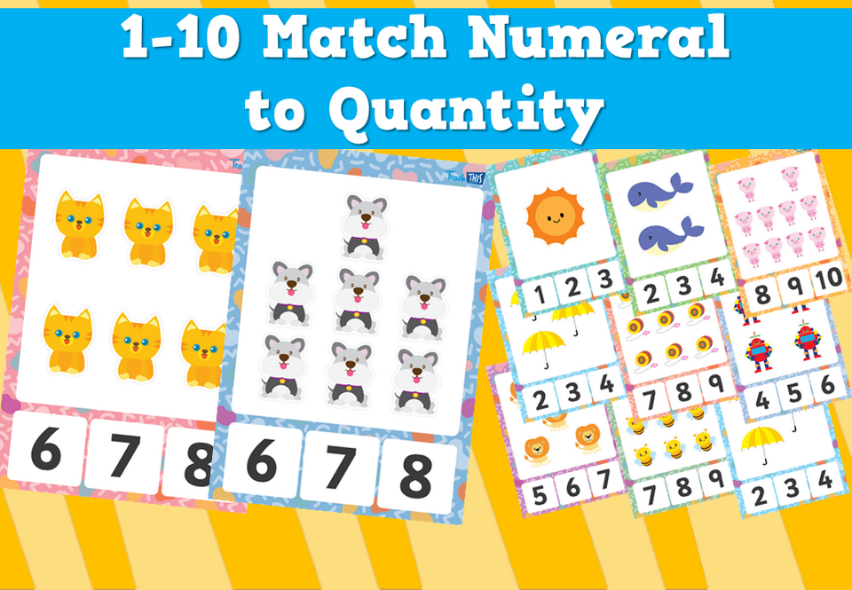 1-10 Match Numeral to Quantity