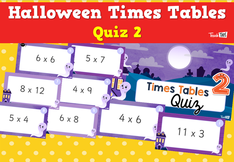 Halloween Times Tables Quiz 2