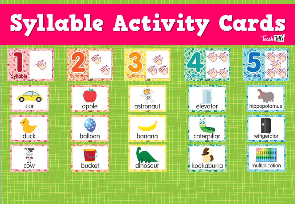 Syllable Activity Cards