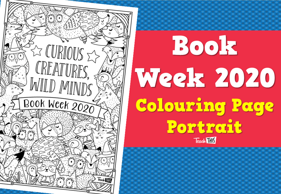 Book Week 2020 – Colouring Page Portrait
