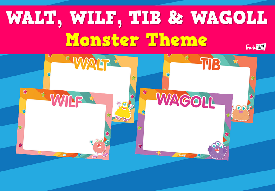 WALT, WILF, TIB & WAGOLL Posters - Monster Theme