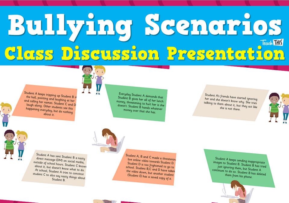 Bullying Scenarios - Class Discussion Presentation