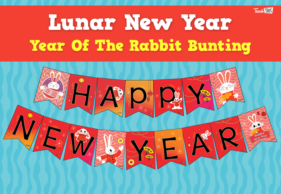 Lunar New Year - Year Of The Rabbit Bunting