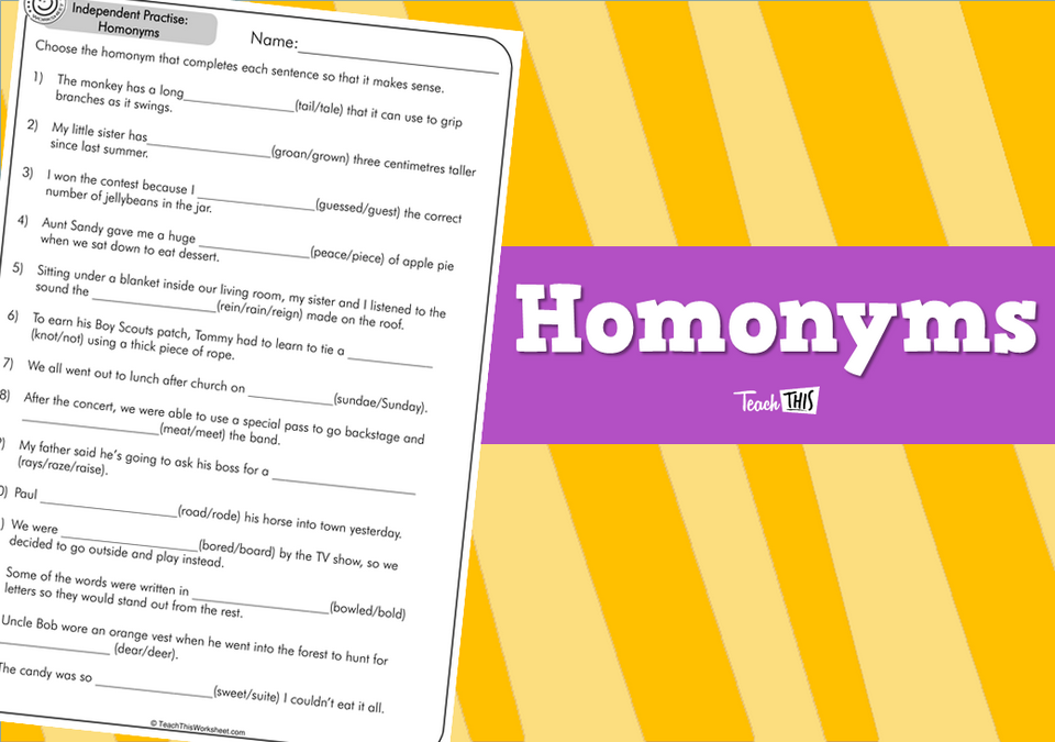 Homonyms