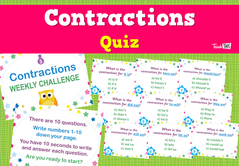 Contractions - Quiz