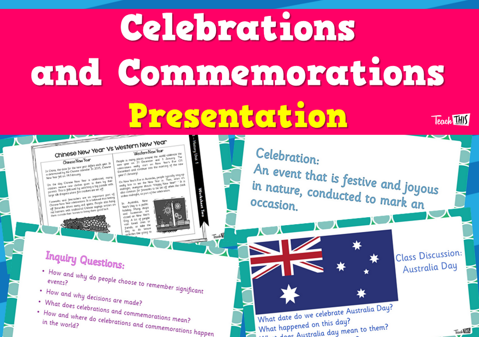 Celebrations and Commemorations - Presentation