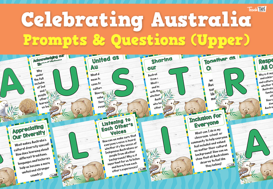Celebrating Australia - Prompts & Questions (Upper)