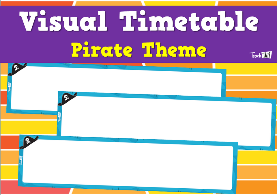 Visual Timetable - Pirate Theme