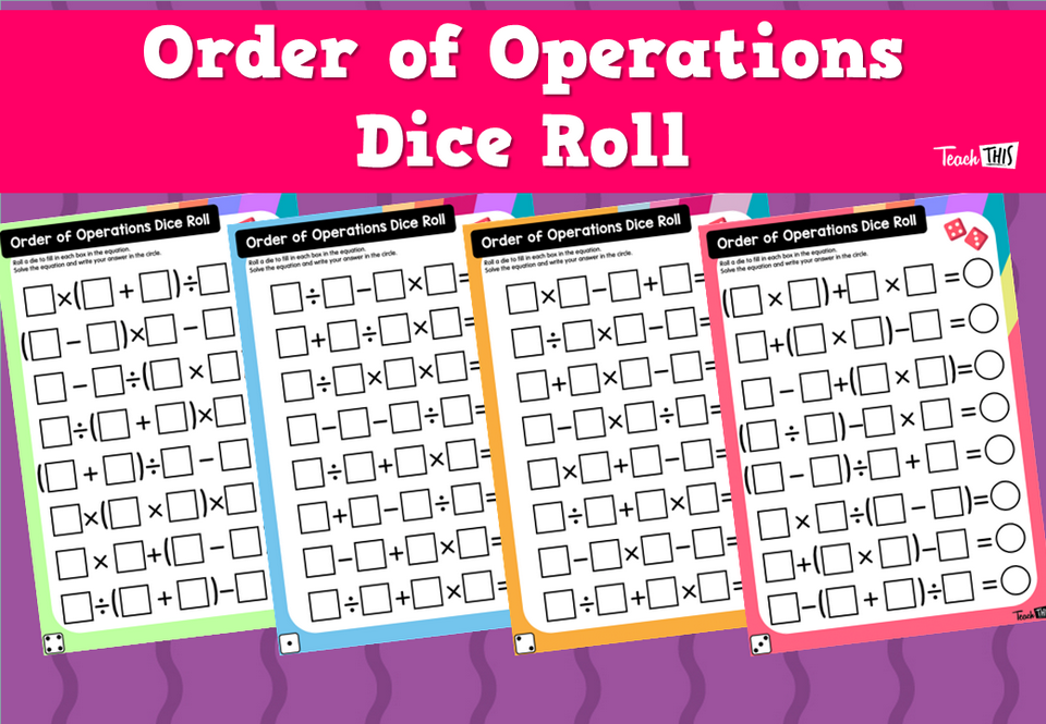 Order of Operations Dice Roll
