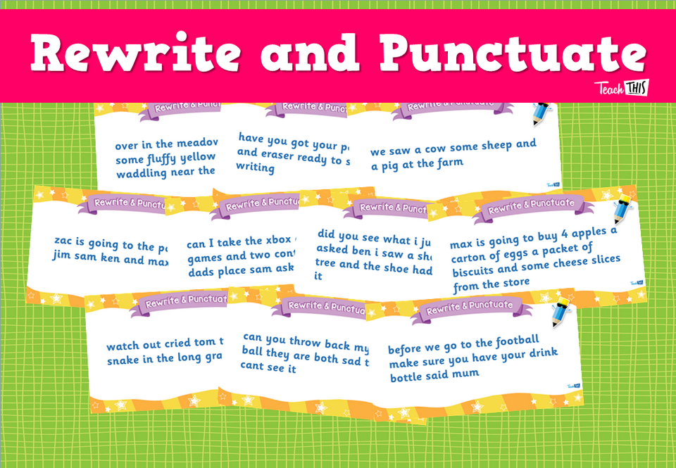 Rewrite and Punctuate