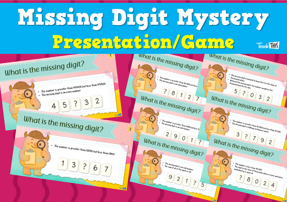 Missing Digit Mystery - Presentation/Game