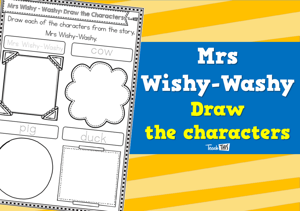 Mrs Wishy-Washy Draw the Characters