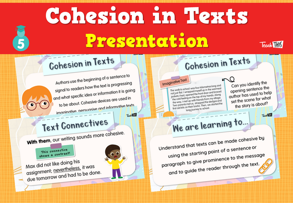 Cohesion in Texts - Presentation