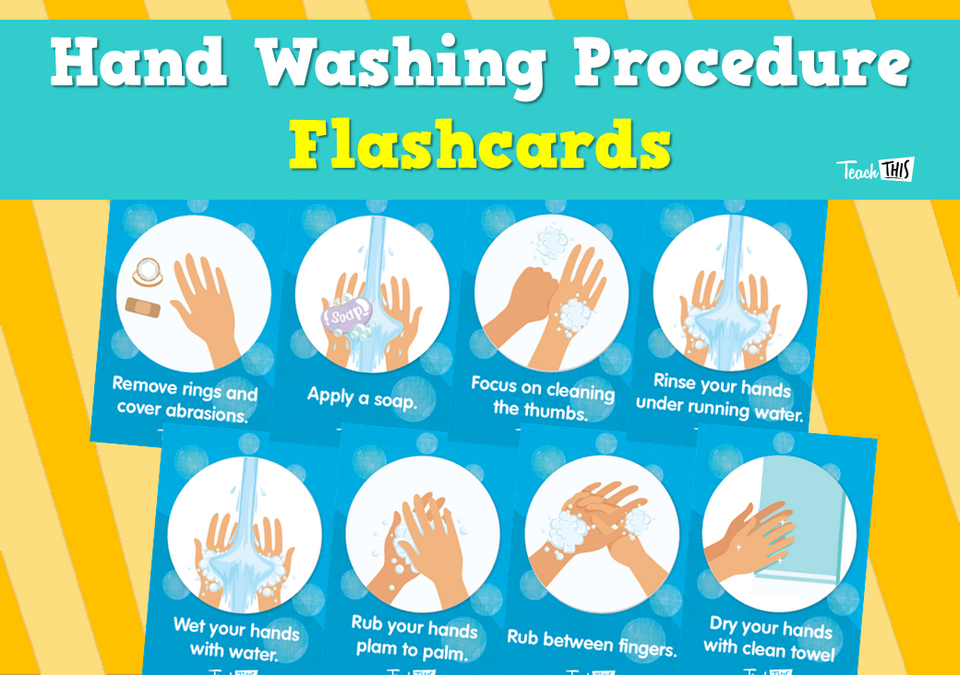 Hand Washing Procedure - Flashcards