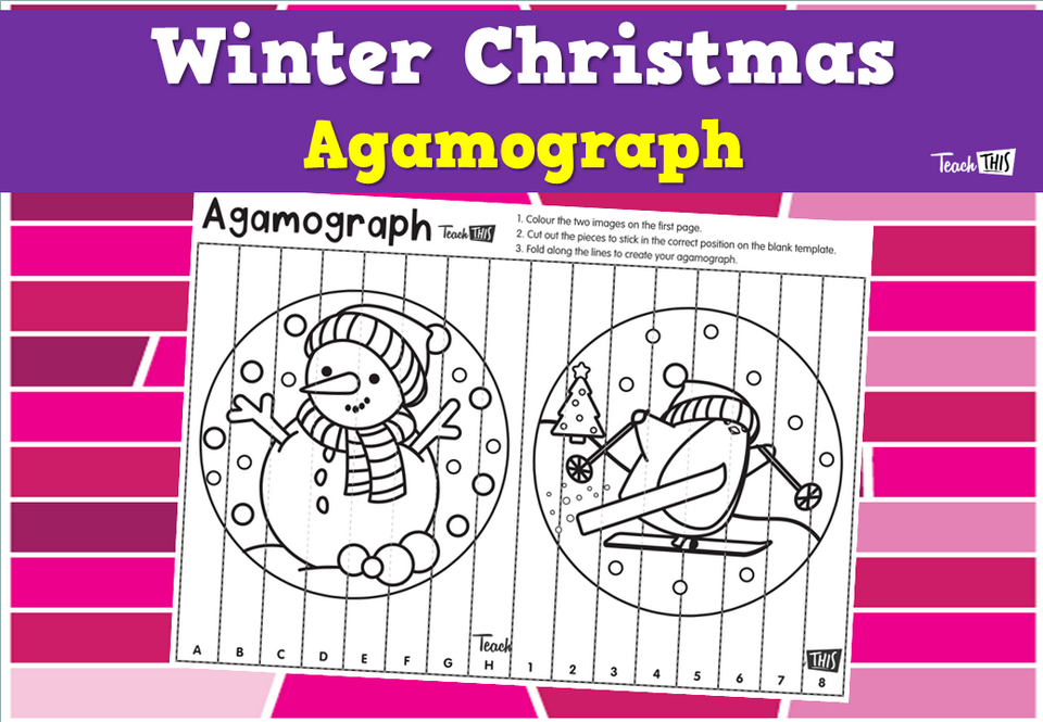 Winter Christmas Agamograph