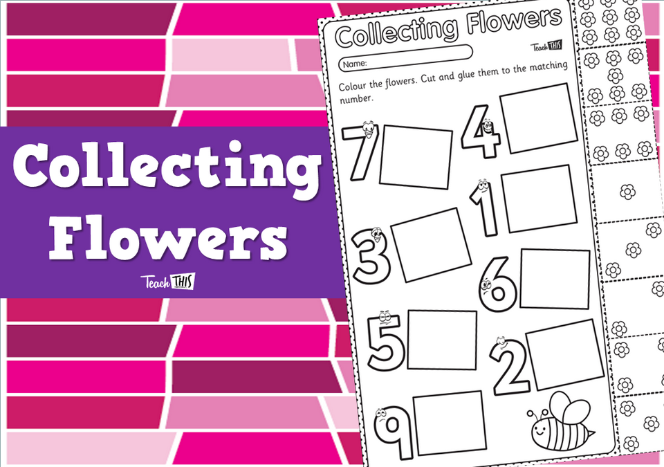 Collecting Flowers - Counting to 10