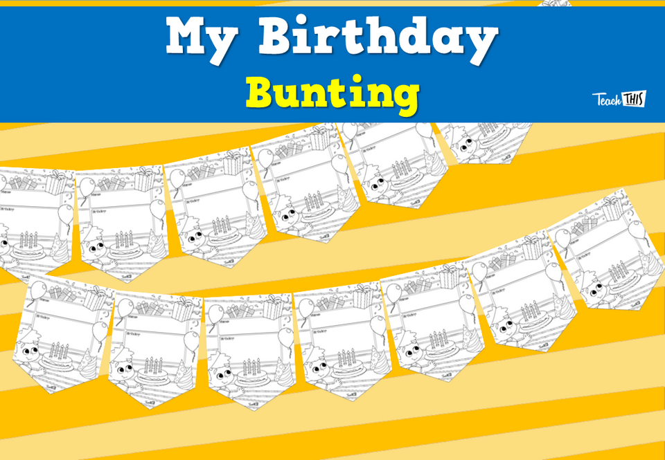 My Birthday - Bunting