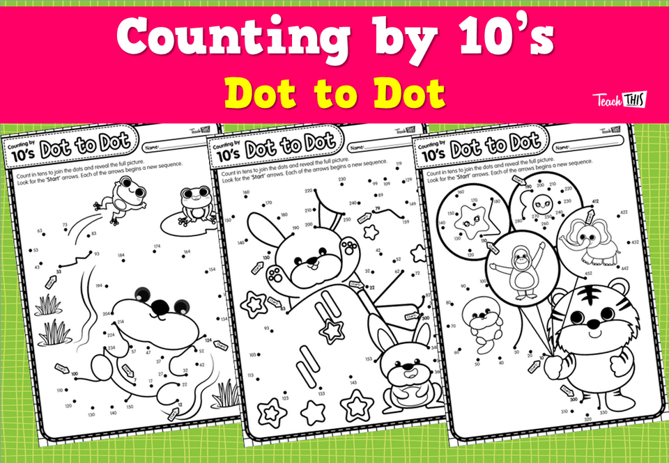 Counting by 10’s- Dot to Dot