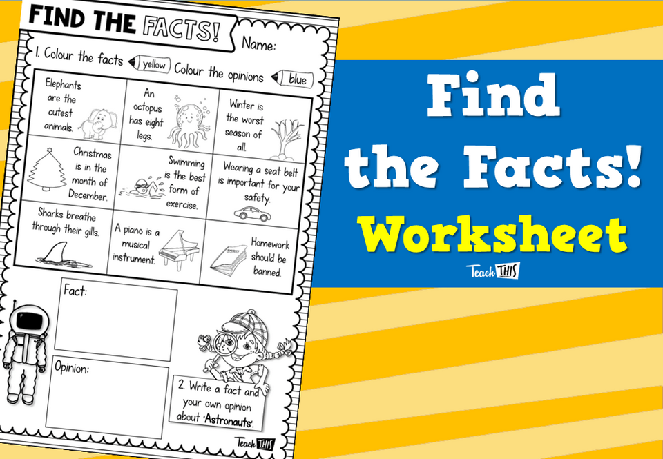 Find the Facts! - Worksheet