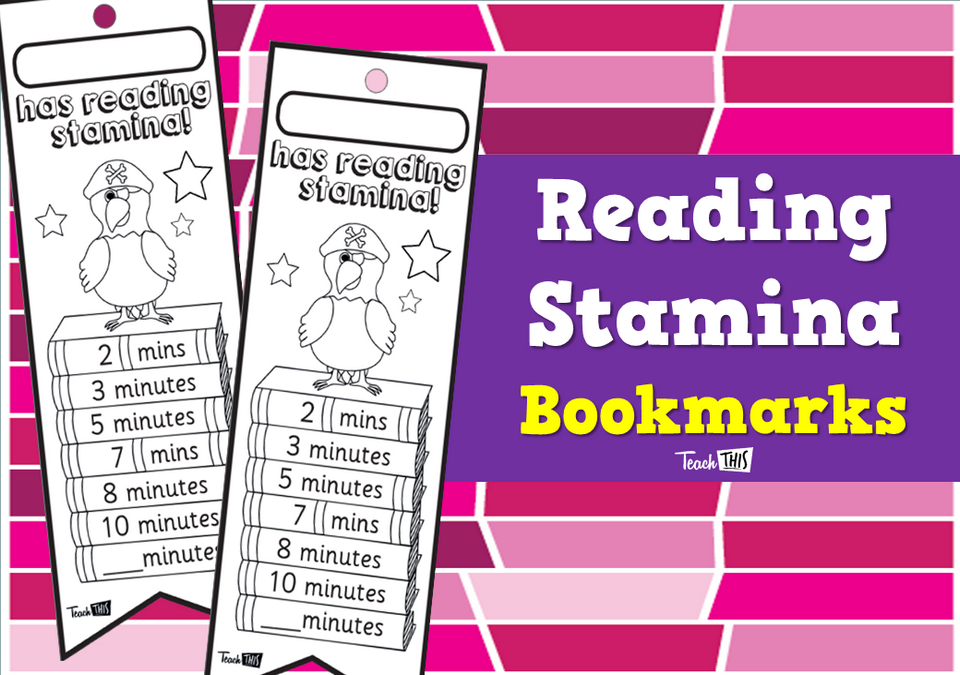 Reading Stamina Bookmarks