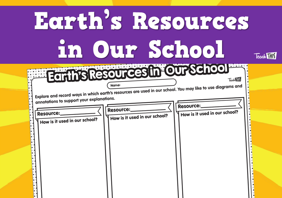 Earth's Resources in Our School