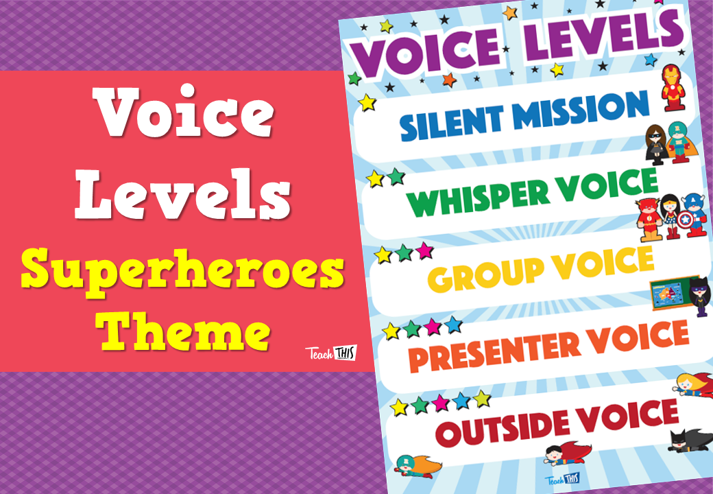 Voice Levels - Superheroes Theme