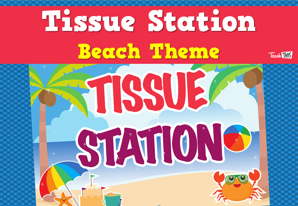 Tissue Station - Beach Theme