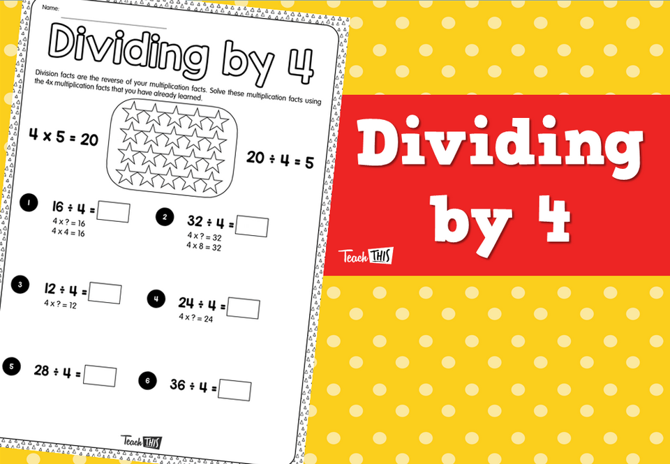 Dividing by 4