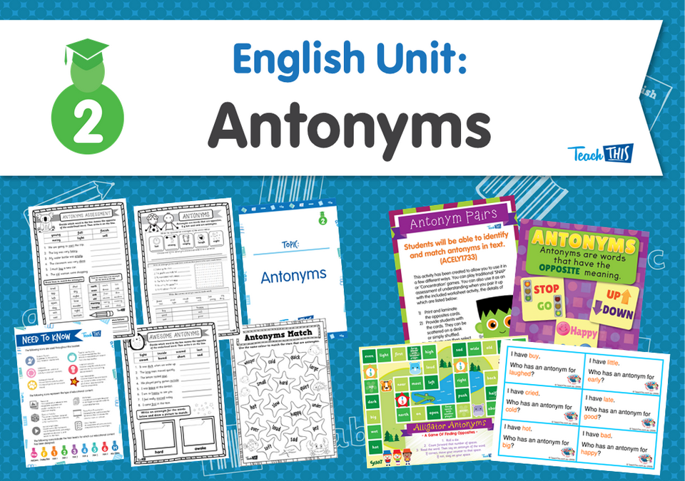 English Unit: Antonyms
