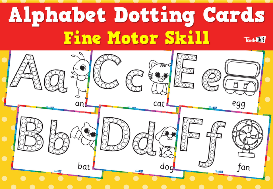 Alphabet Dotting Cards - Fine Motor Skill