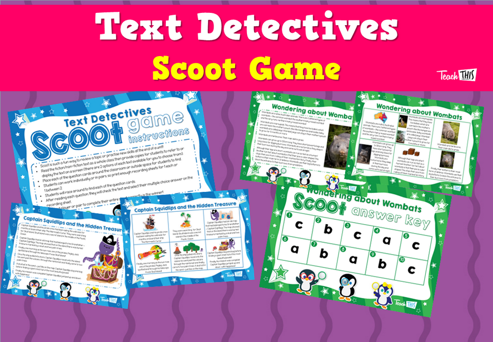 Text Detectives Scoot Game