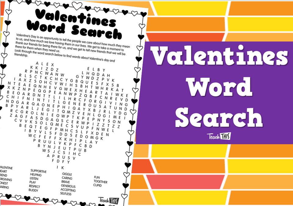 Valentines Word Search