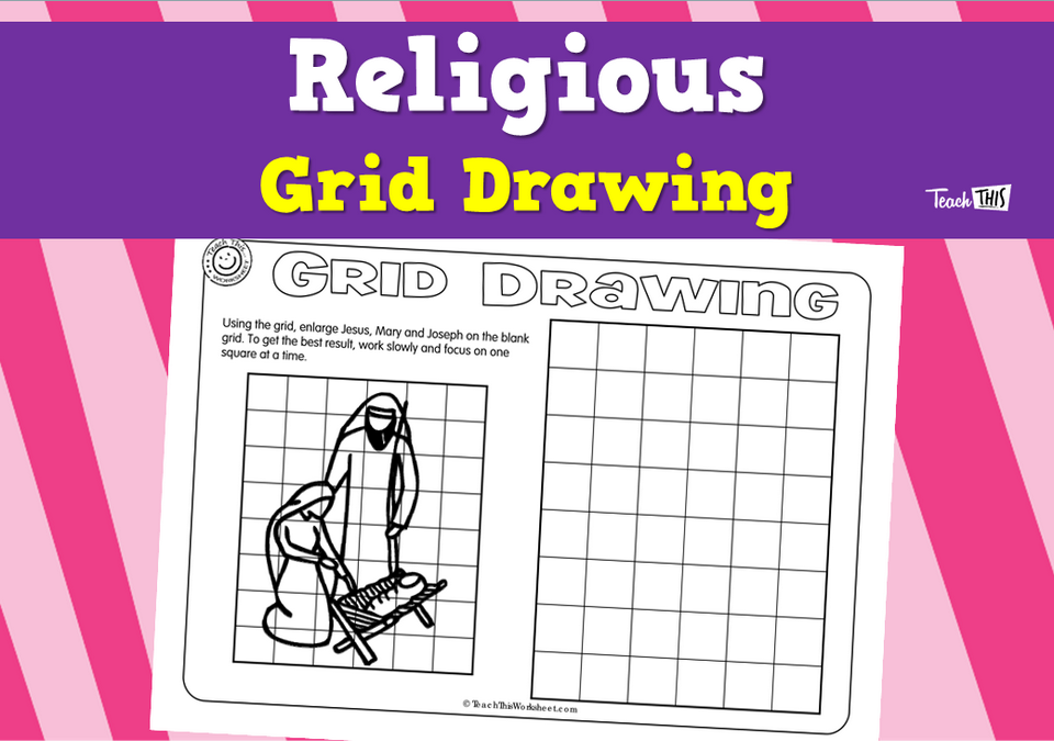 Grid Drawing - Religious