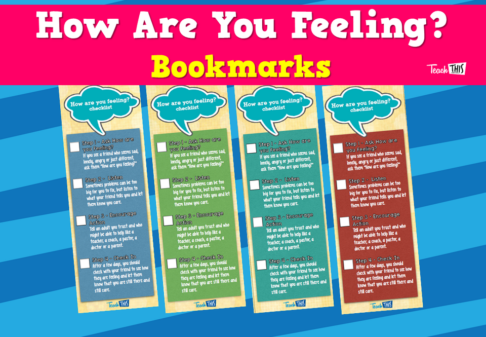 How Are You Feeling? - Bookmarks