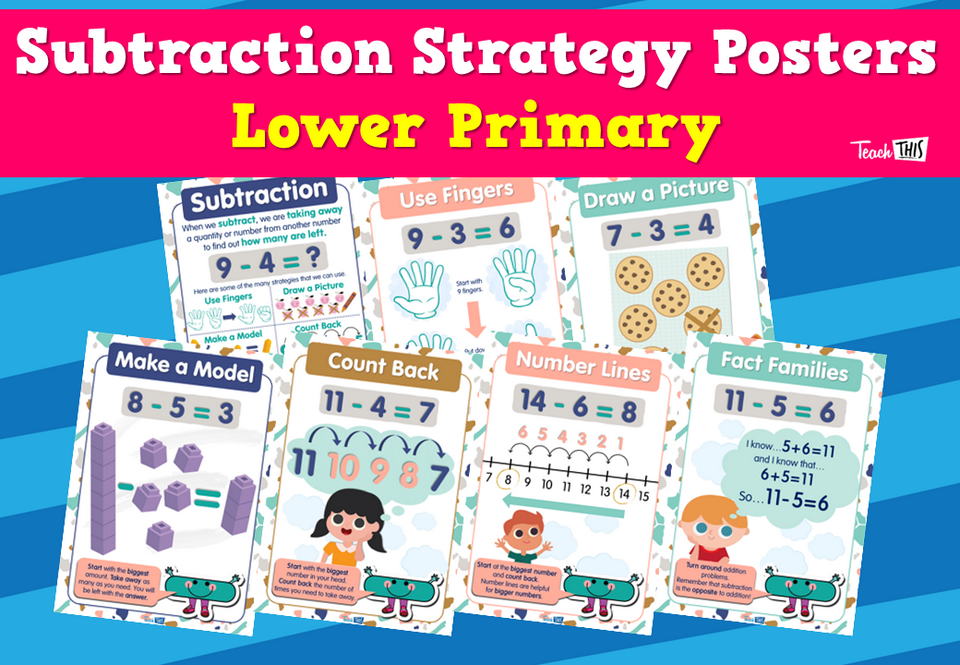 Subtraction Strategy Posters - Lower Primary