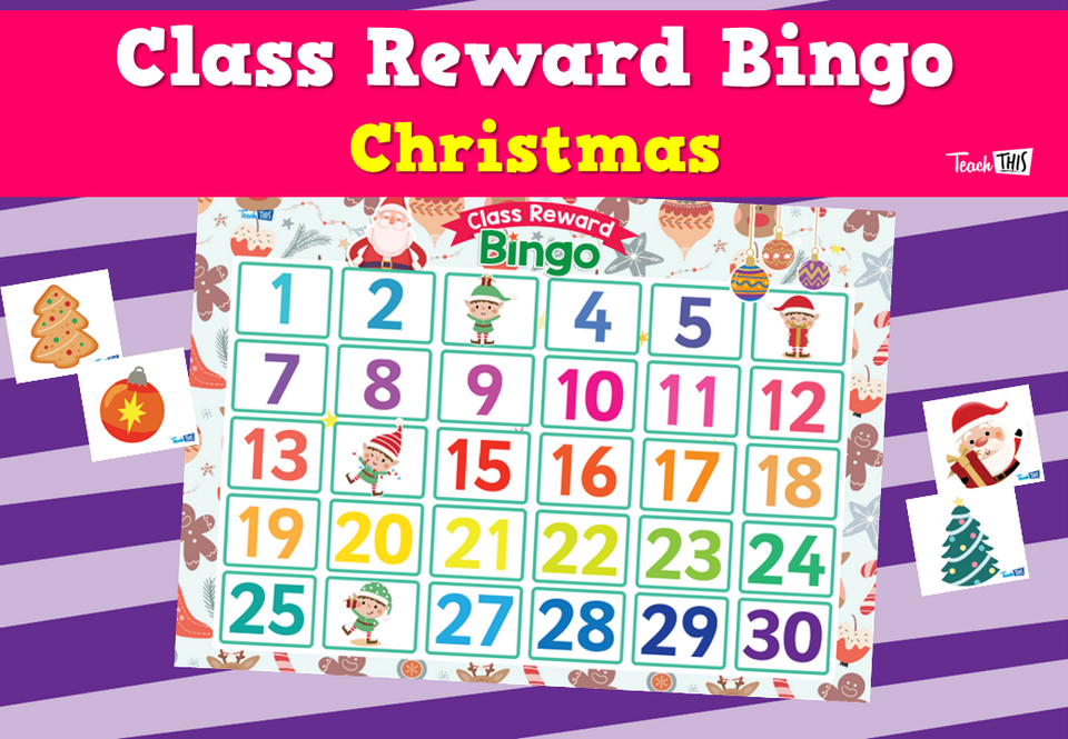 Class Reward Bingo - Christmas