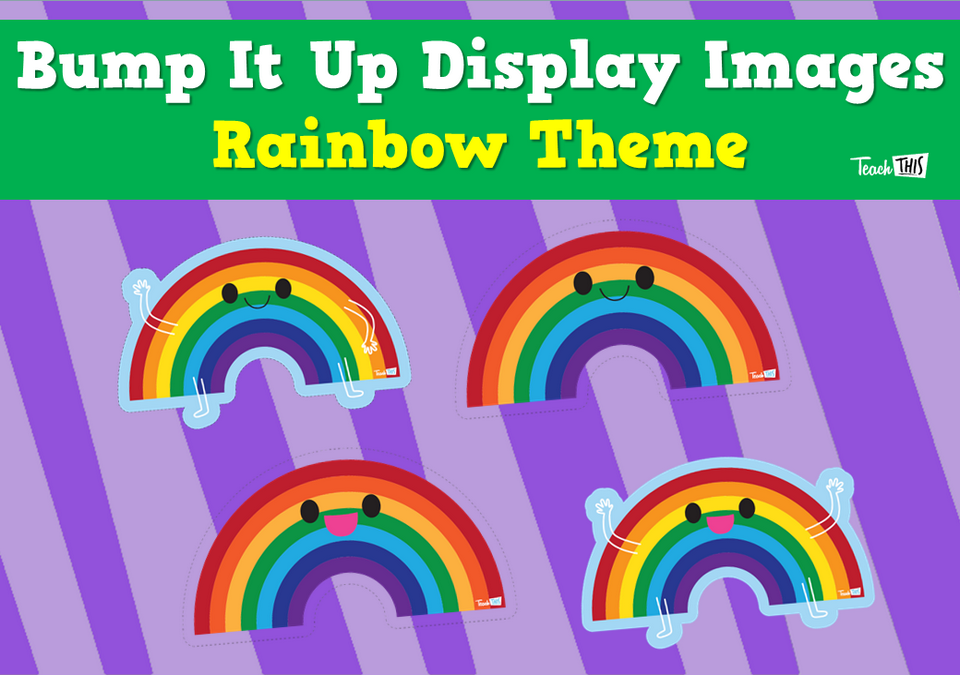 Bump It Up Display Images - Rainbow Theme