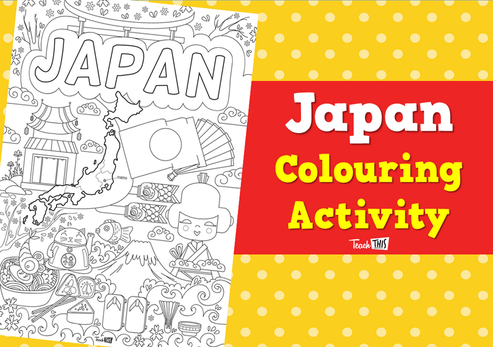 Japan - Colouring Activity