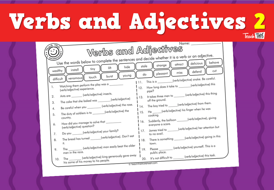 Verbs and Adjectives 2