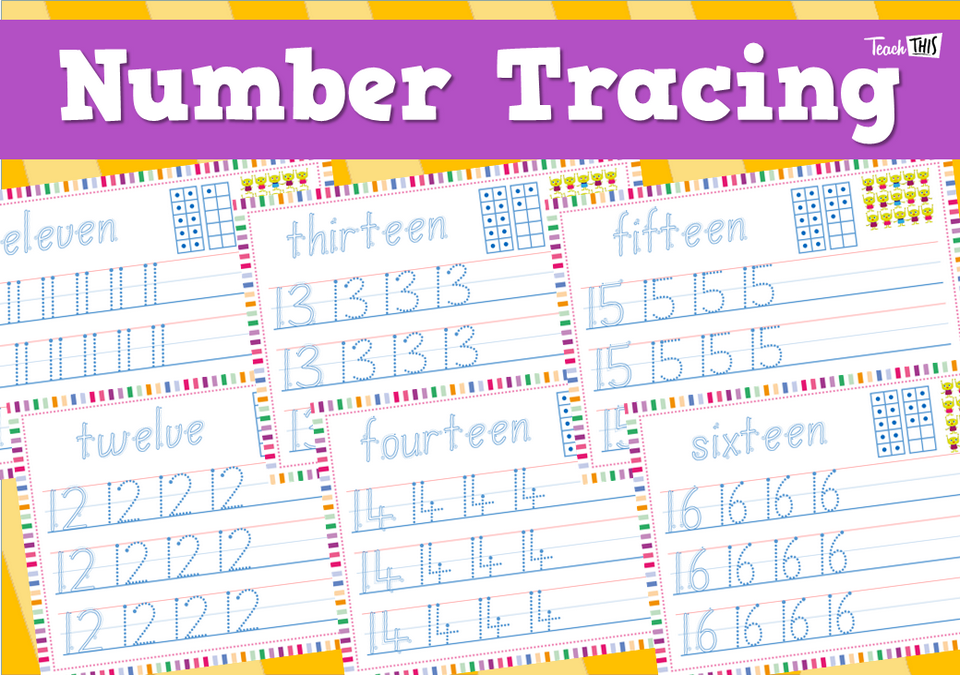 Number Tracing - 11-20