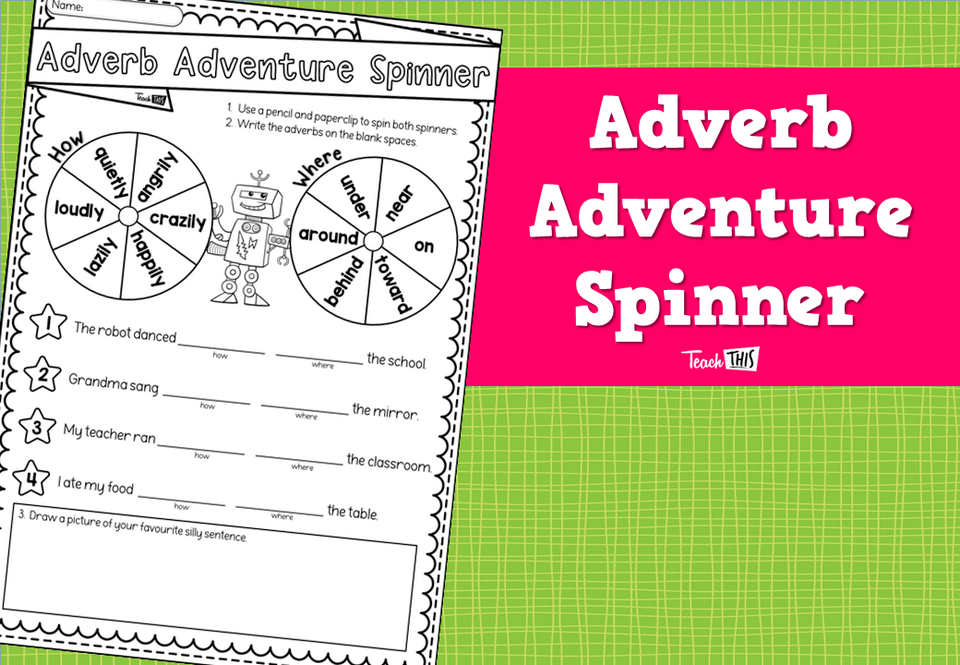Adverb Adventure Spinner