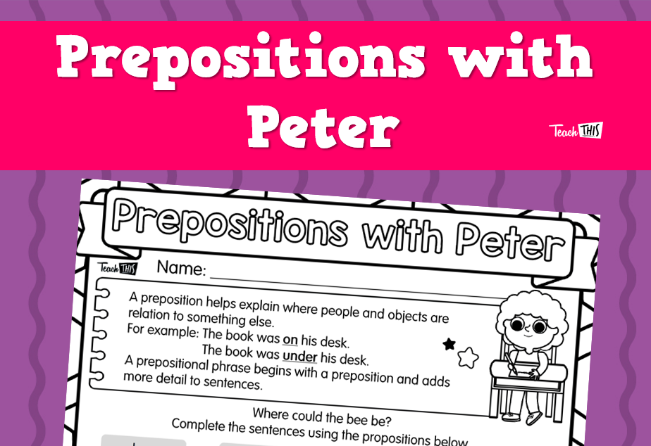Prepositions with Peter