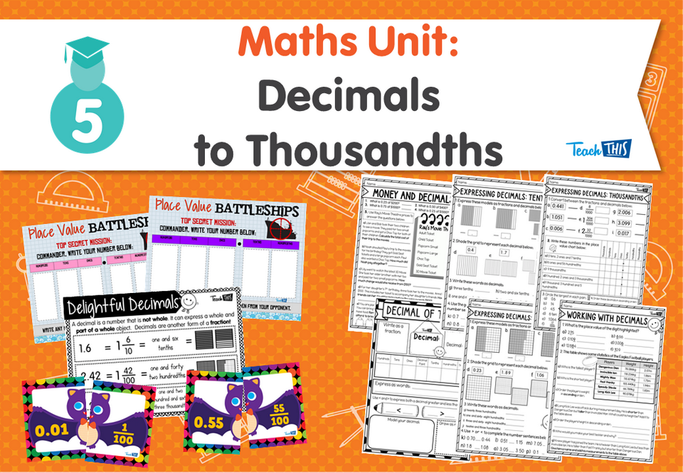 Maths Unit: Decimals to Thousandths