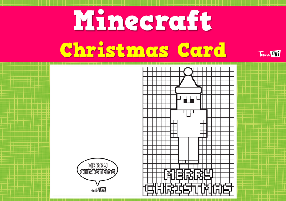 Minecraft Christmas Card
