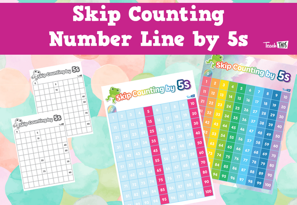 Skip Counting Number Line by 5s