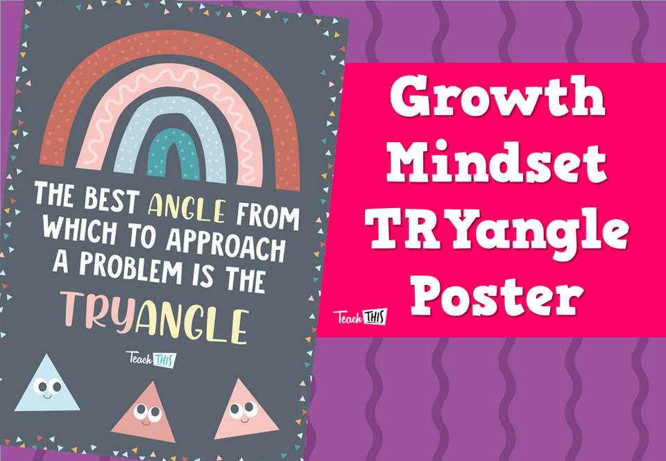 Growth Mindset TRYangle Poster